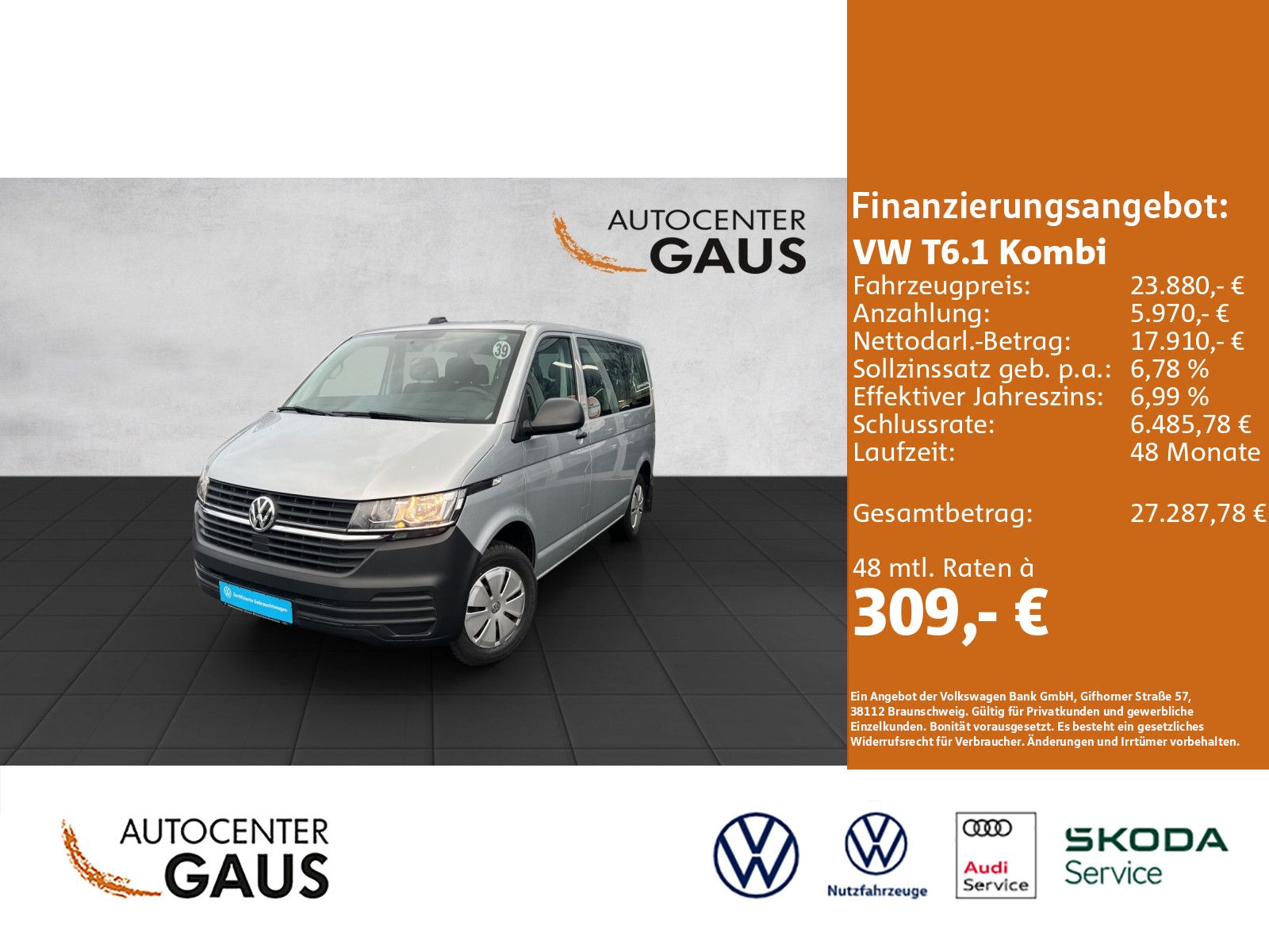 T6.1 Kombi 2,0 l 81 kW TDI EU6 SCR BlueMotion Te