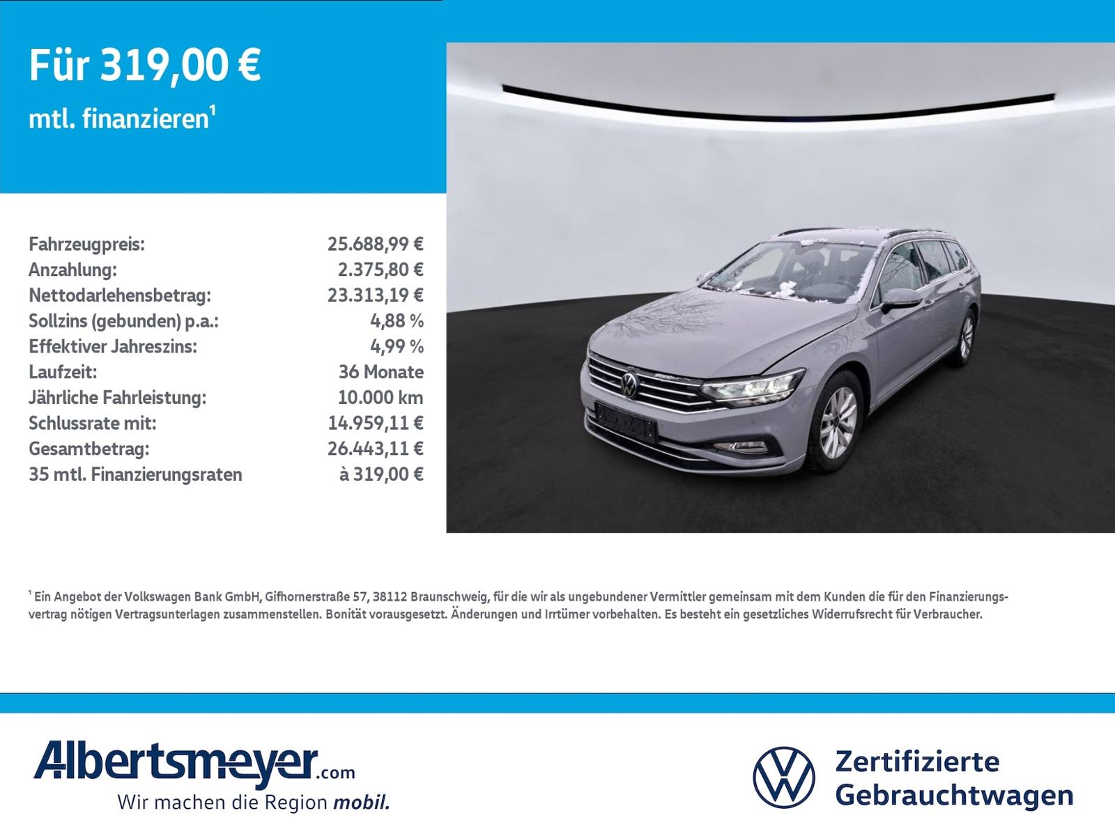 Volkswagen Passat Variant 2.0 TDI Business +DSG+LED+LM