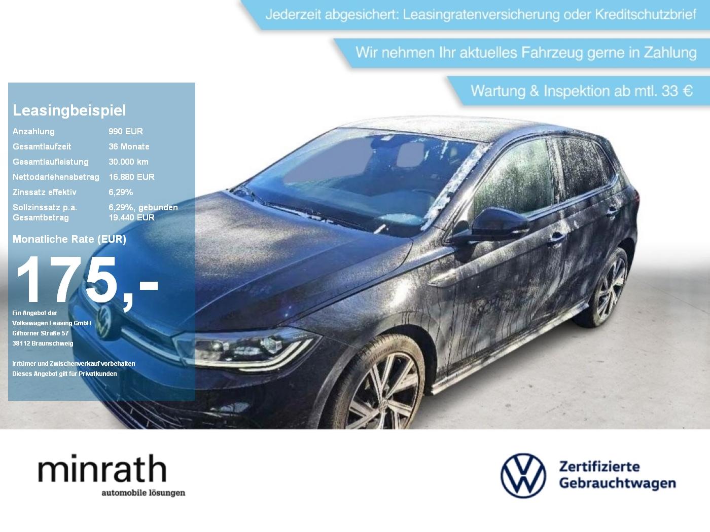 Volkswagen Polo R-Line 1.0 TSI MATRIX+NAVI+APP+RFK+SHZ+2xPD