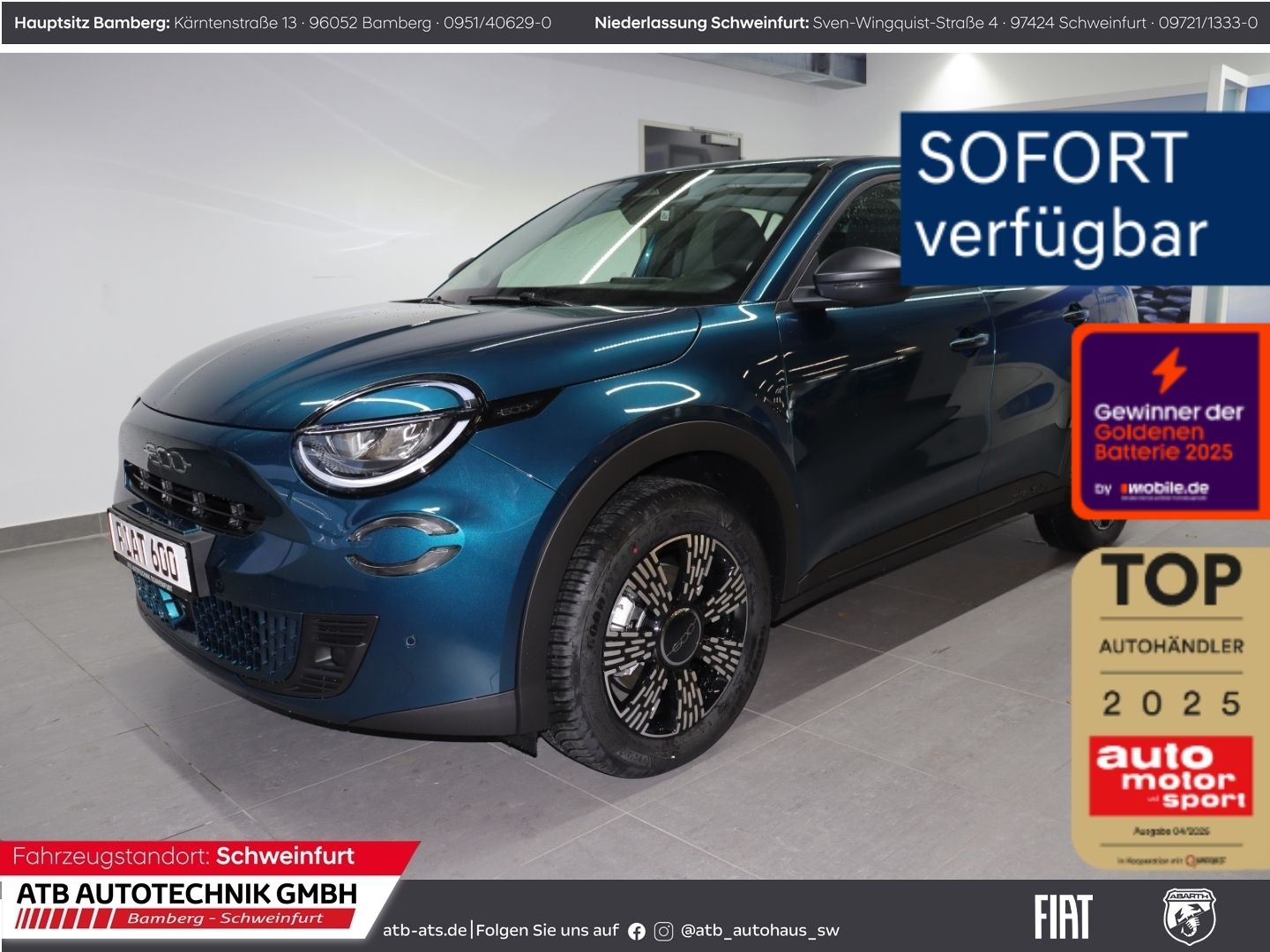 Fiat 600 1.2 Hybrid Business Edition 81 kW DCT Ganzja