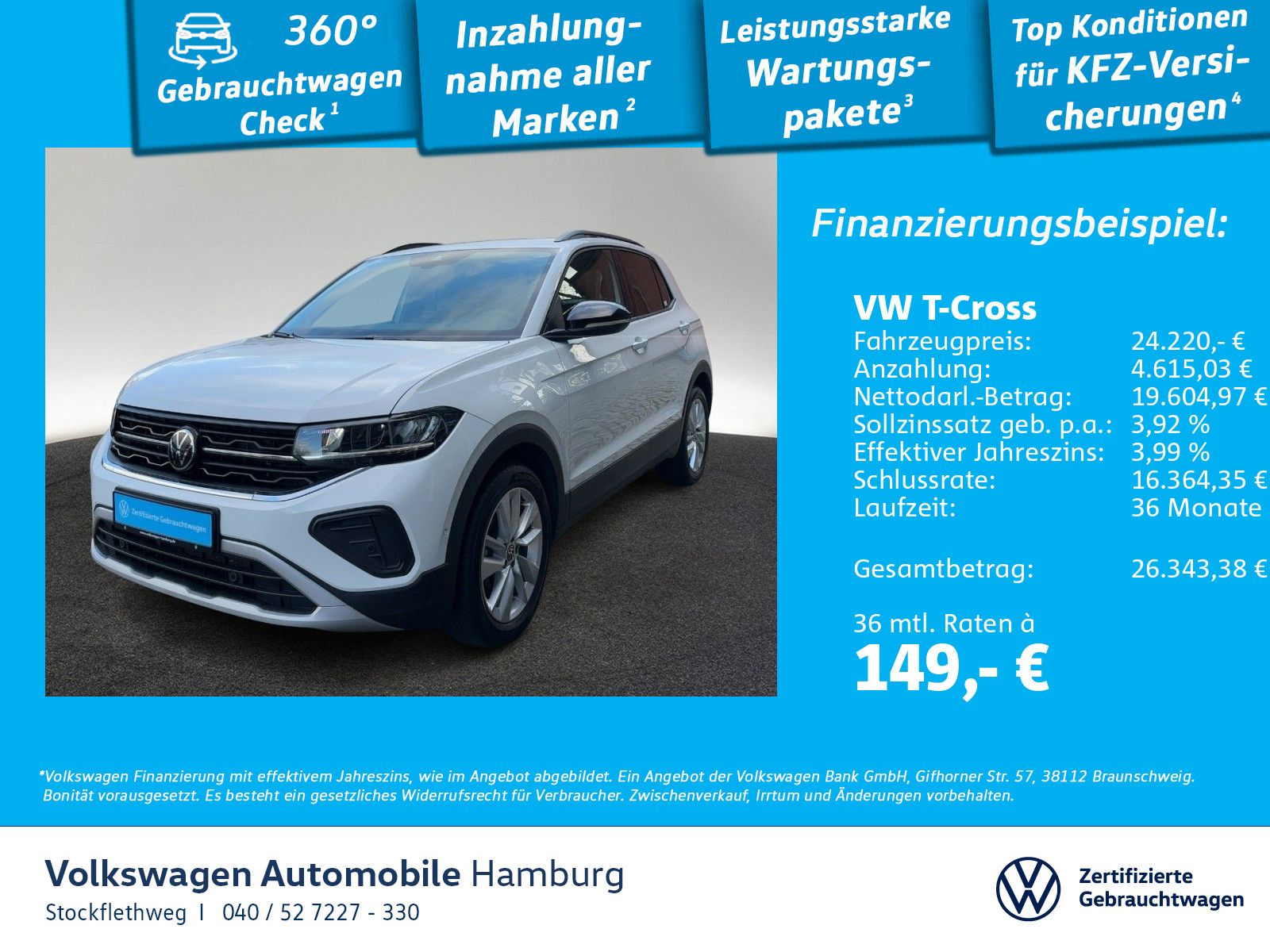 Volkswagen T-Cross 1.0 TSI Goal DSG AHK Navi ACC CarPlay