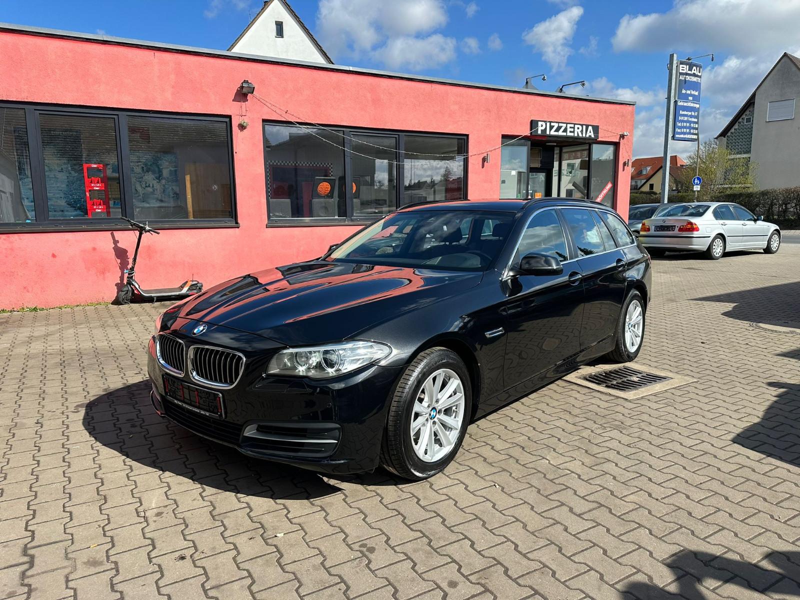 BMW 520d//Vollleder/8.Fach/TÜV!Elektr.Anhängerk.