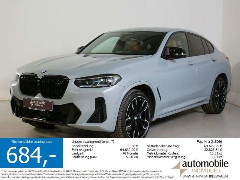 BMW X4 M40d AHK 21Zoll Standh ACC HuD Park+ Laser