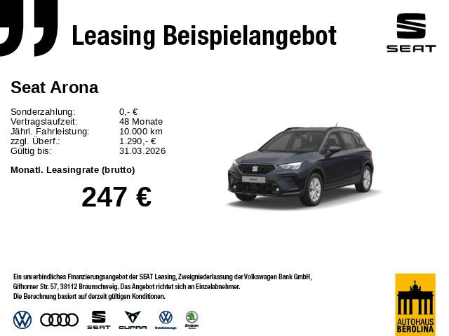 Seat SEAT Arona Style 1.0 TSI 85 kW (116 PS) 7-Gang-D