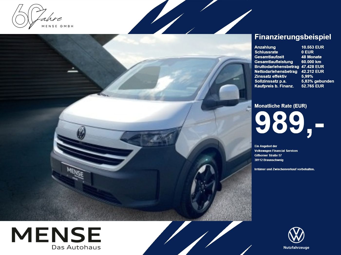 Volkswagen NFZ e-Caravelle Life 160 kW BEV 1-Gang Radst. 31