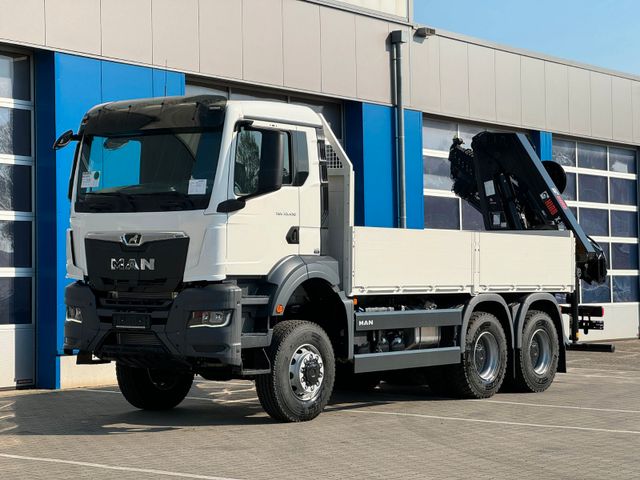 MAN TGS 33.480 Pritsche HIAB 258-7 Seilw. Brunnenbau