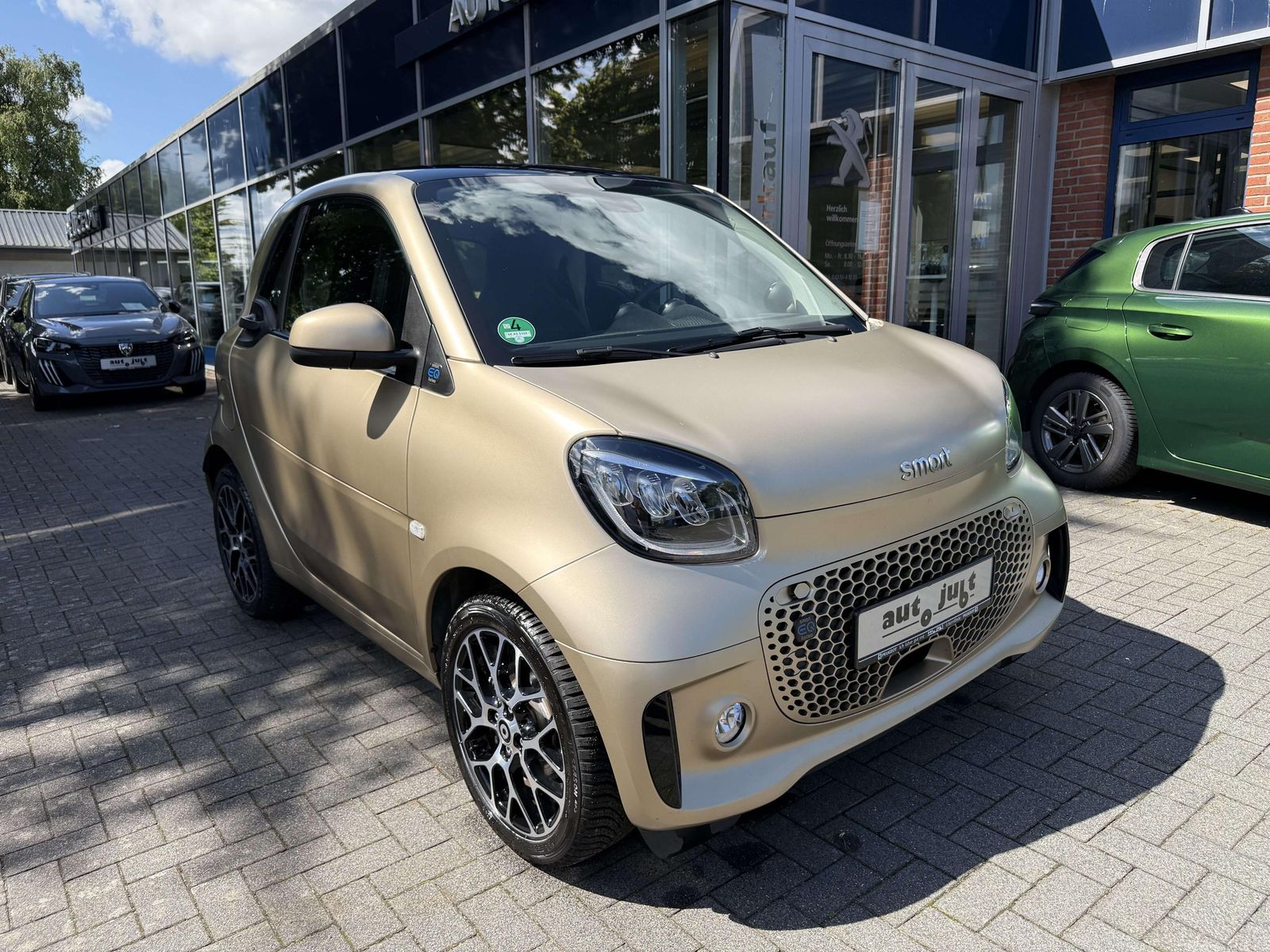 Smart forTwo edition greenflash JBL LEDER ALU MATT