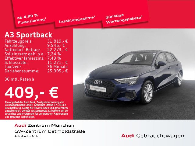 Audi A3 Sportback 35 TFSI S tronic AHK/Kamera/ACC/Nav