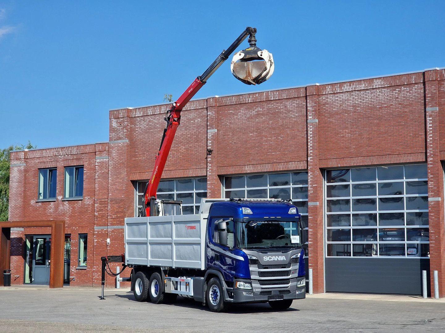 Scania G500 6x2 - Tipper + Palfinger epsilon M110L - Re