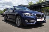 BMW 218 i Cabrio Luxury Line 1-Hand+Garantie+Leder - blaue BMW 218