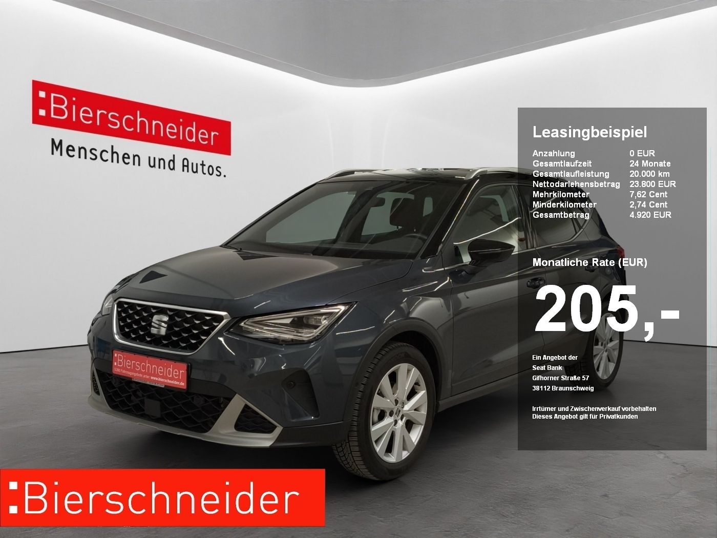 Seat Arona 1.0 TSI DSG Xperience Leasing ab 160.- mit