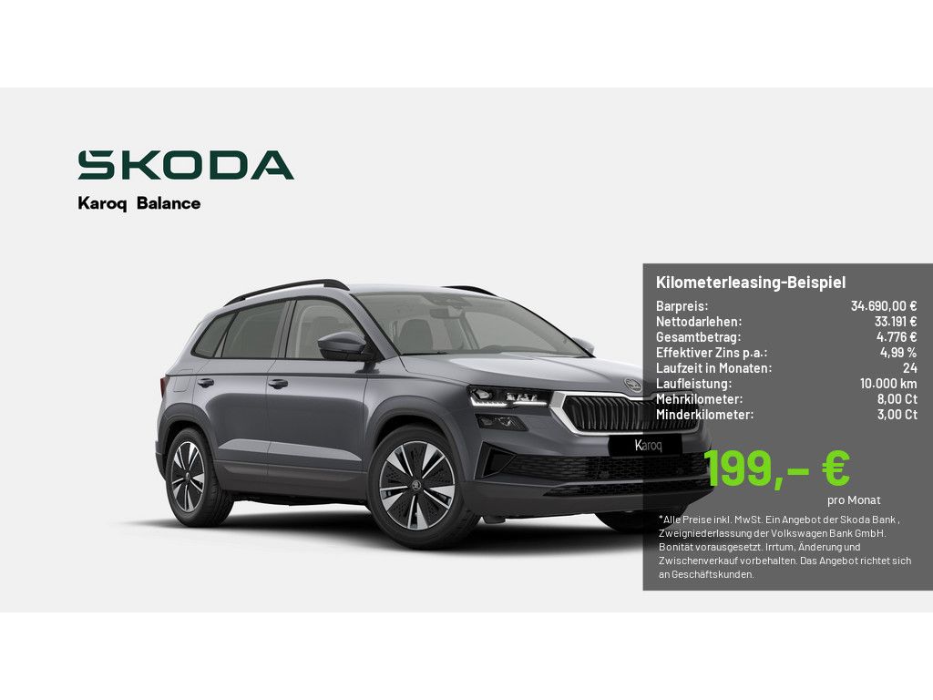 Skoda Karoq 1.5 TSI Balance ACC NAVI MATRIX-LED AHK