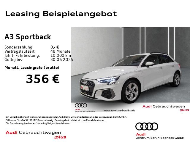 AUDI A3 Sportback 40 TFSIe S Line S tro.*NAV+*LED+*