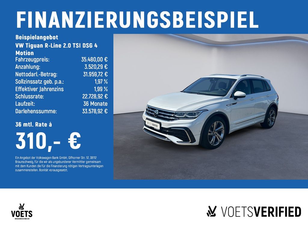 Tiguan R-Line 2.0 TSI DSG 4 Motion AHK+AreaView