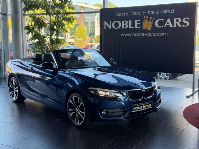 BMW 230i Cabrio Sport Line H/K LEDER LED NAV RFK 18"