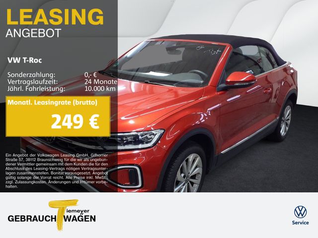 Volkswagen T-Roc Cabrio 1.0 TSI STYLE NAVI LED+ KAMERA VIRT