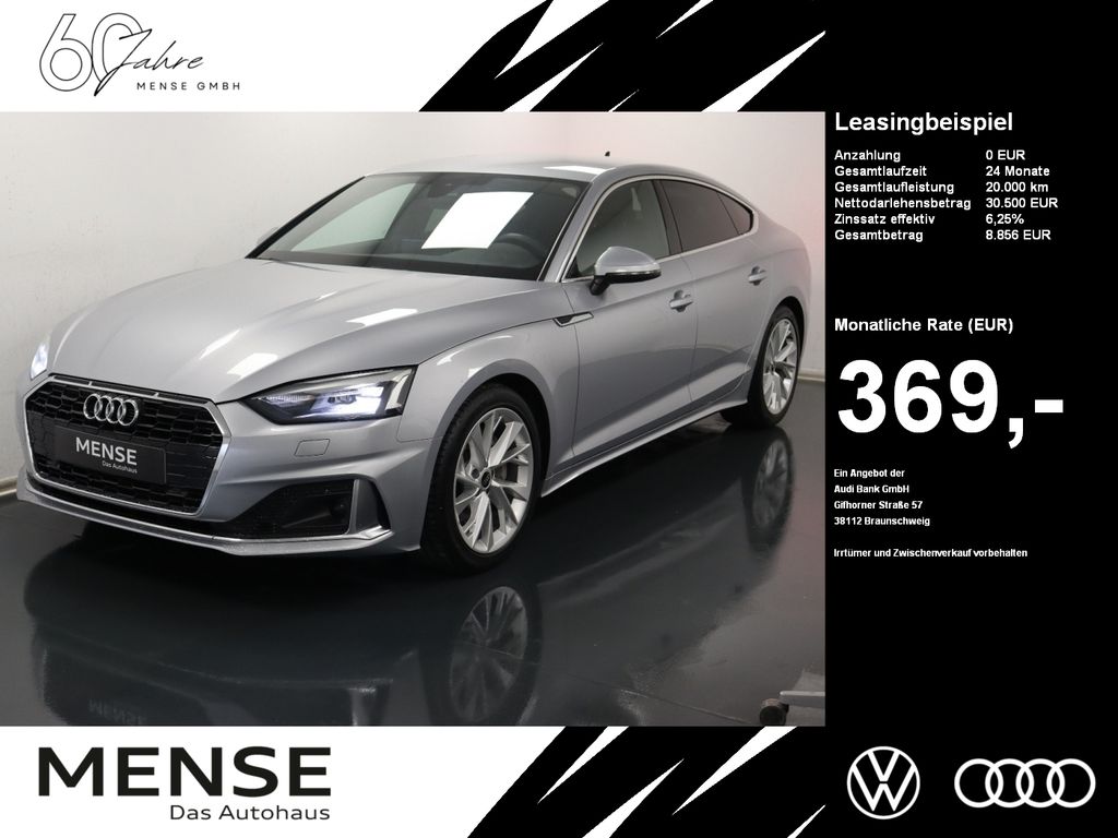 Audi A5 Sportback 40 TDI S tronic advanced CarPlay
