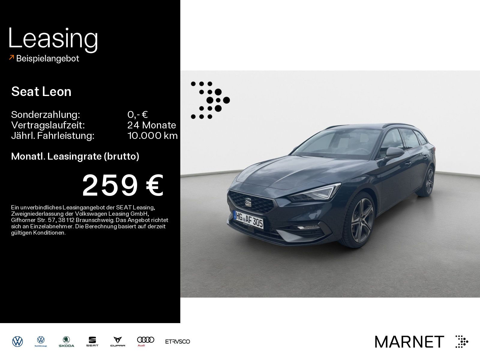 Seat Leon Sportstourer FR 110 KW *DSG*RFK*MATRIX*AHK*