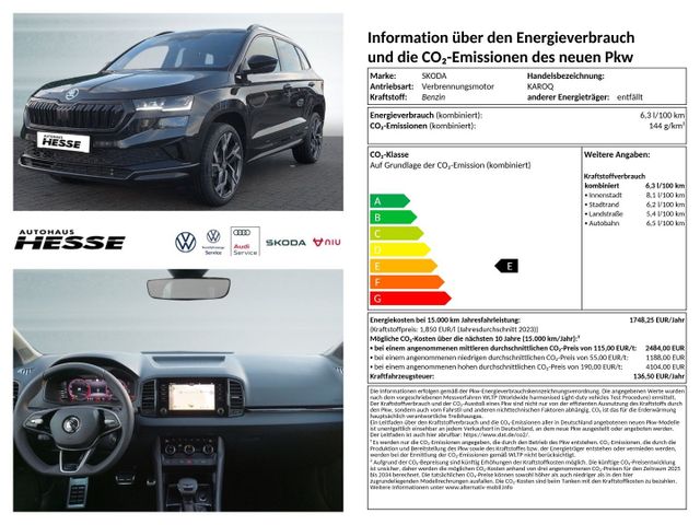 Skoda Karoq 1,5 TSI DSG Sportline, 19" Alu, AHK, Matri