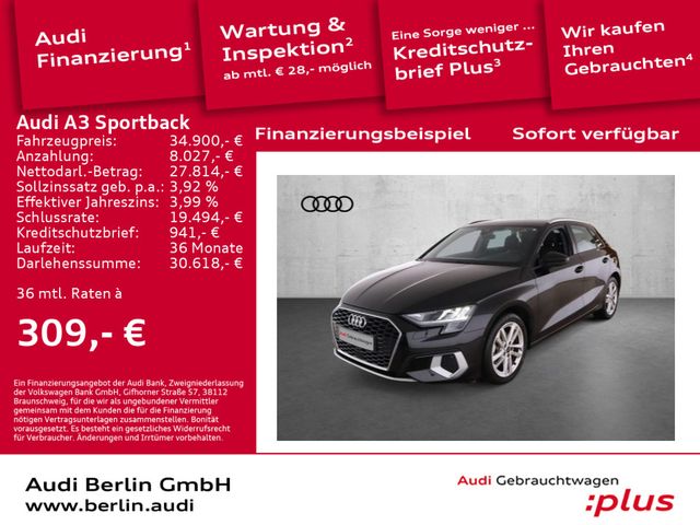 Audi A3 Sportback Advanced 35 TDI S tr. RFK VITUAL