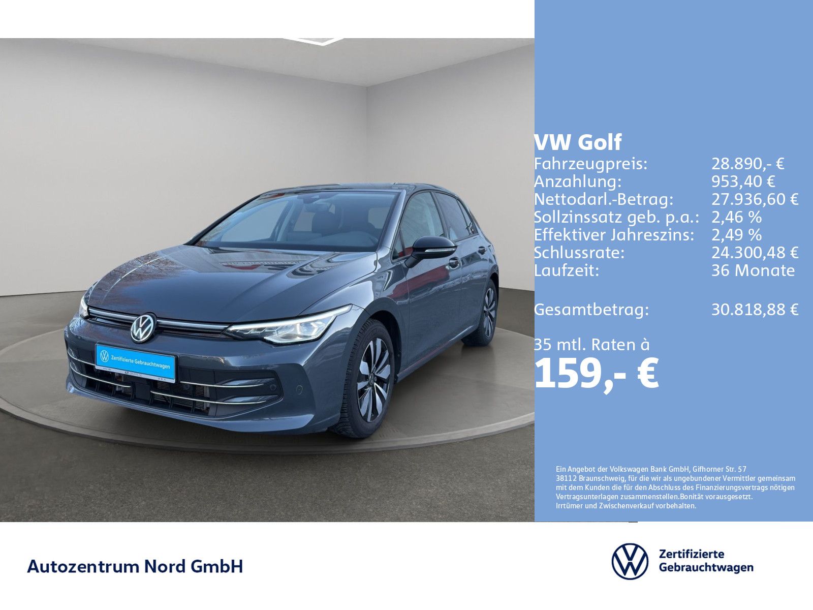 Volkswagen Golf VIII 1.5 eTSI DSG Goal AHK+IQ.LIGHT+KAMERA