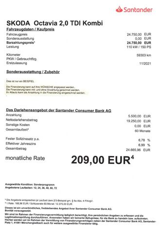 Fahrzeugabbildung Skoda Octavia Combi 2.0 TDI, Clever>AUT/AHK/PANO/ACC<