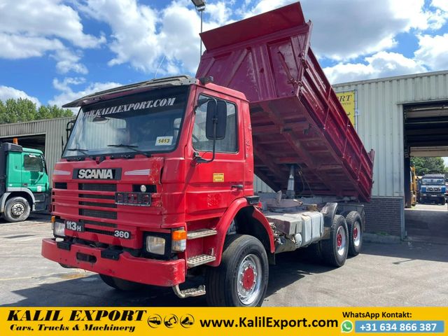 Scania P113-360 Kipper 6x6 Big Axle's Full Steel Suspen