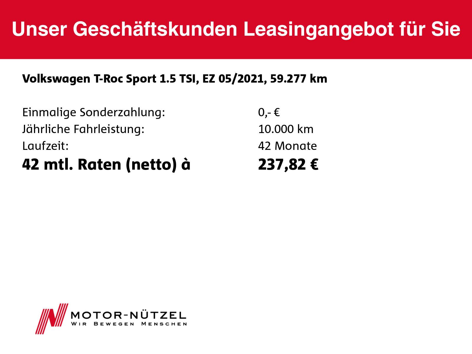 Volkswagen T-Roc 1.5 TSI DSG SPORT LED+NAVI+AHK+ACC+DAB+17Z, миниатюра 18