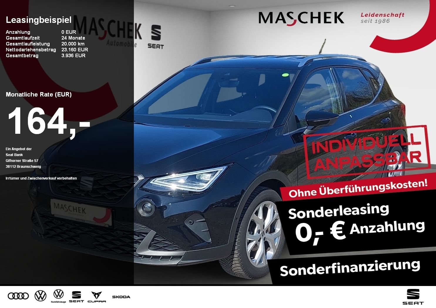 Seat Arona FR 1.0 TSI DSG Navi RearView LED Sitzh.