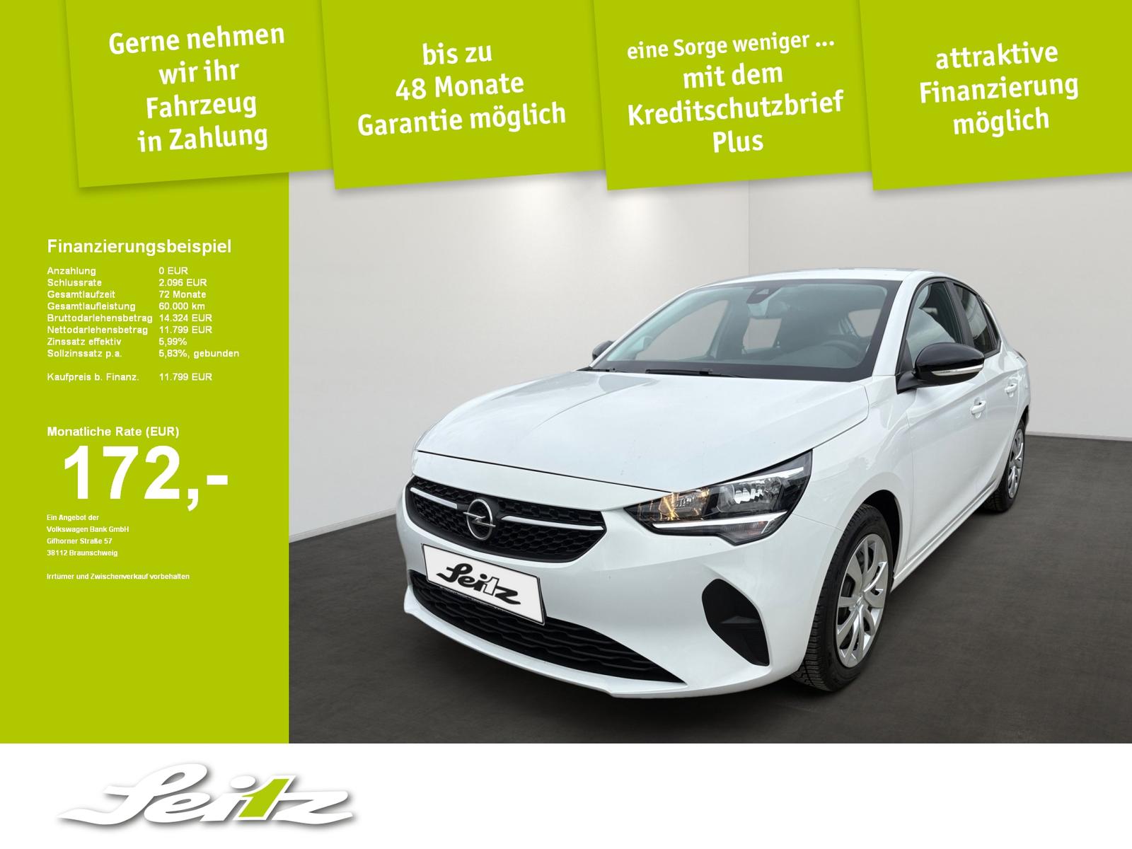Opel Corsa F 1.2 Edition *AHK*PARKSENSOR*SITZHZG*BLUE