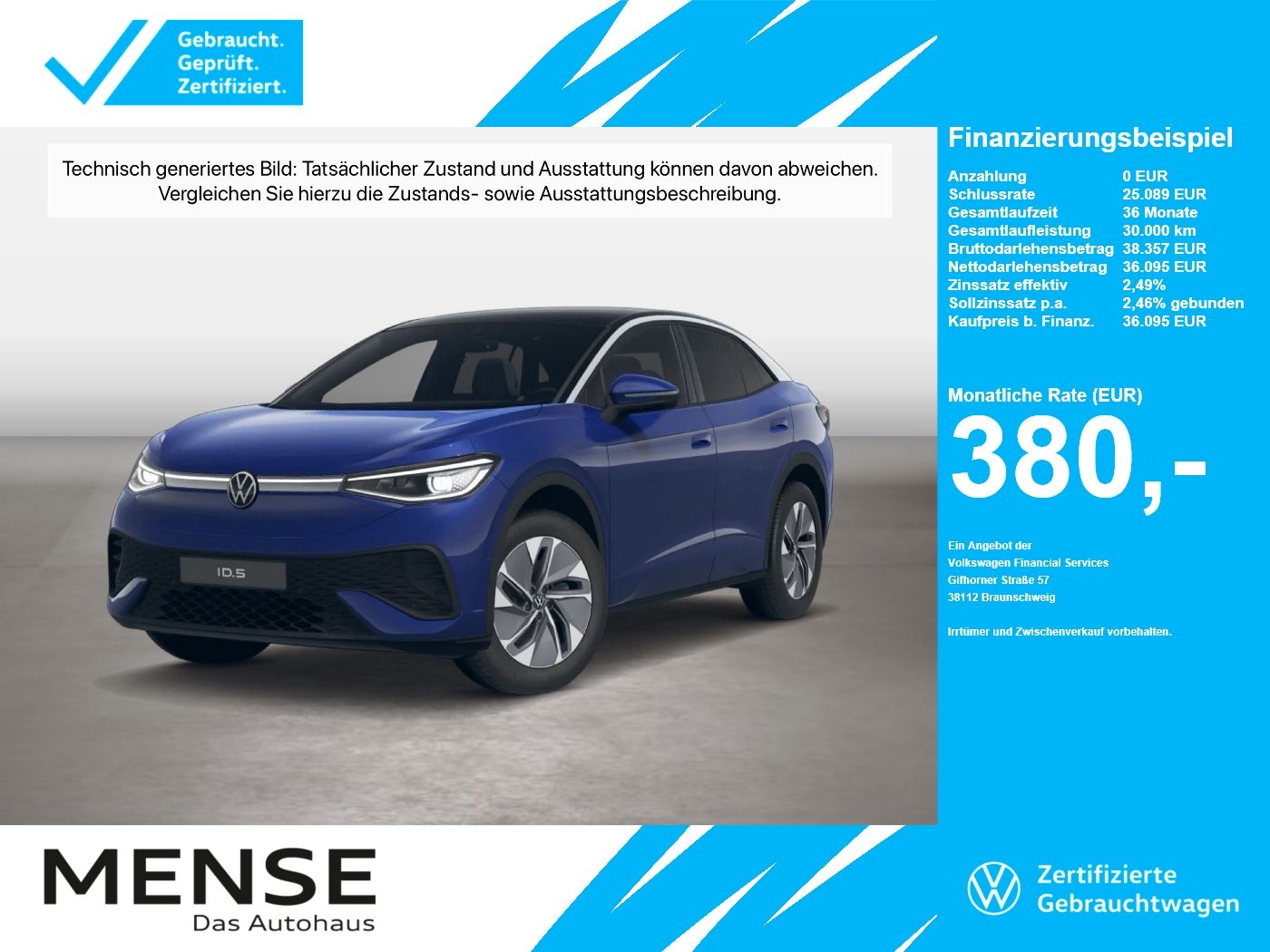 Volkswagen ID.5 IQ.Light|Matrix|CarPlay|h/k|HUD|Pano|SD|ACC