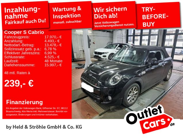 MINI Cooper S Cabrio LED SHZ HARMAN 17" PDC