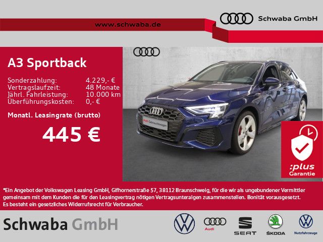 Audi A3 Sportback 45 TFSI e 2x S line*HdUp*AHK*8-fach