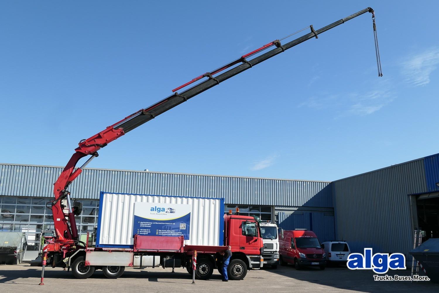 Mercedes-Benz 4140 Actros 8x4, Fassi F600AXP, Funk, Container