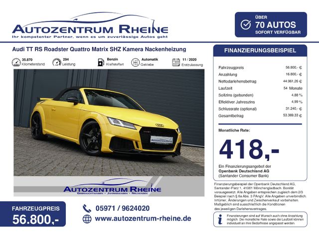 AUDI TT RS Roadster Quattro Matrix SHZ Kamera Nackenh