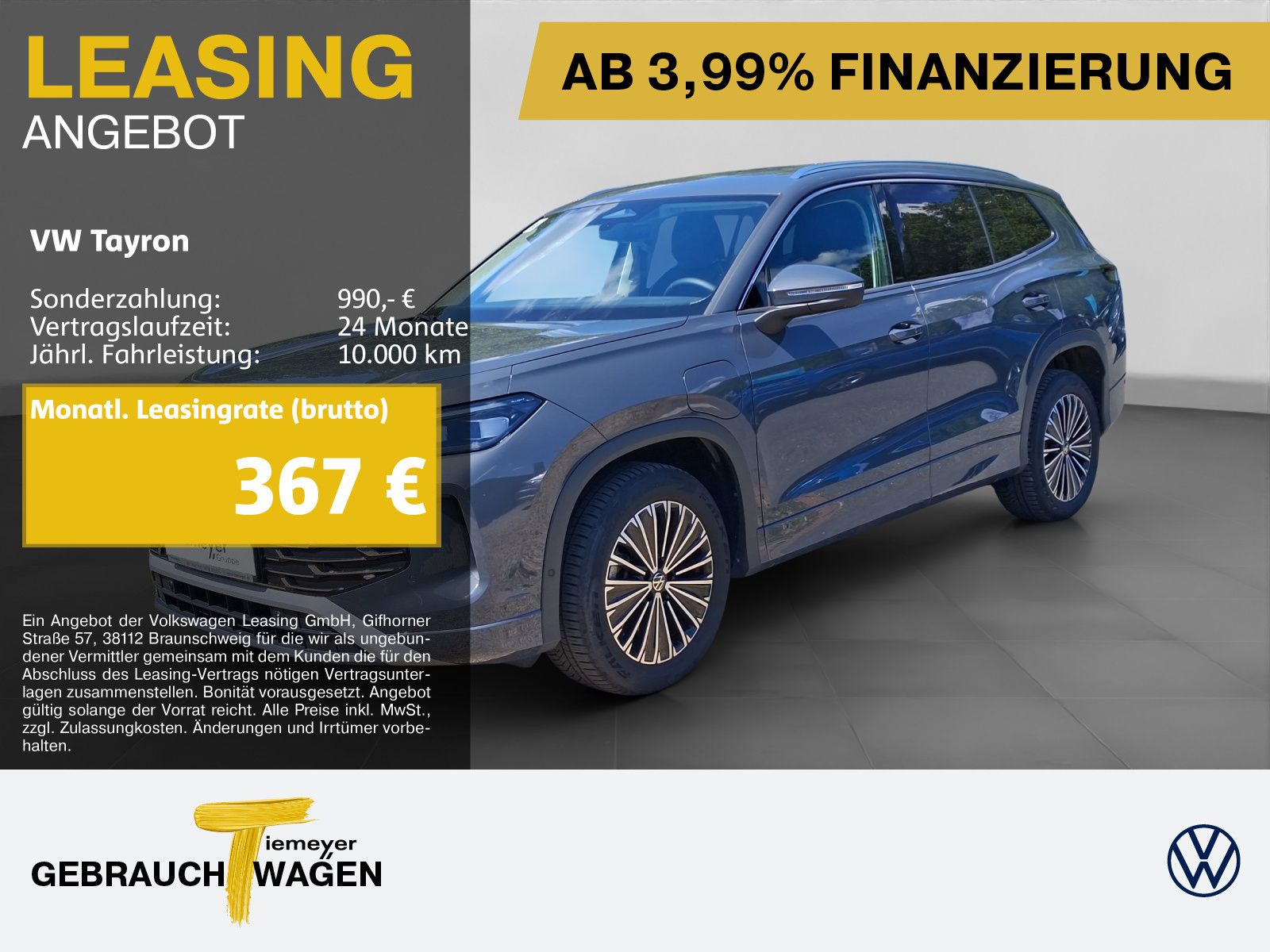 Volkswagen Tayron eHybrid ELEGANCE MATRIX 360° ASSIST LM18