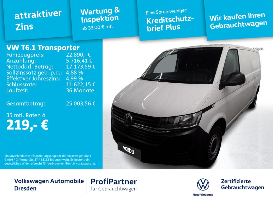 Volkswagen T6.1 Kasten LR KLIMA PDC DAB+ HOLZ FLÜGELTÜREN