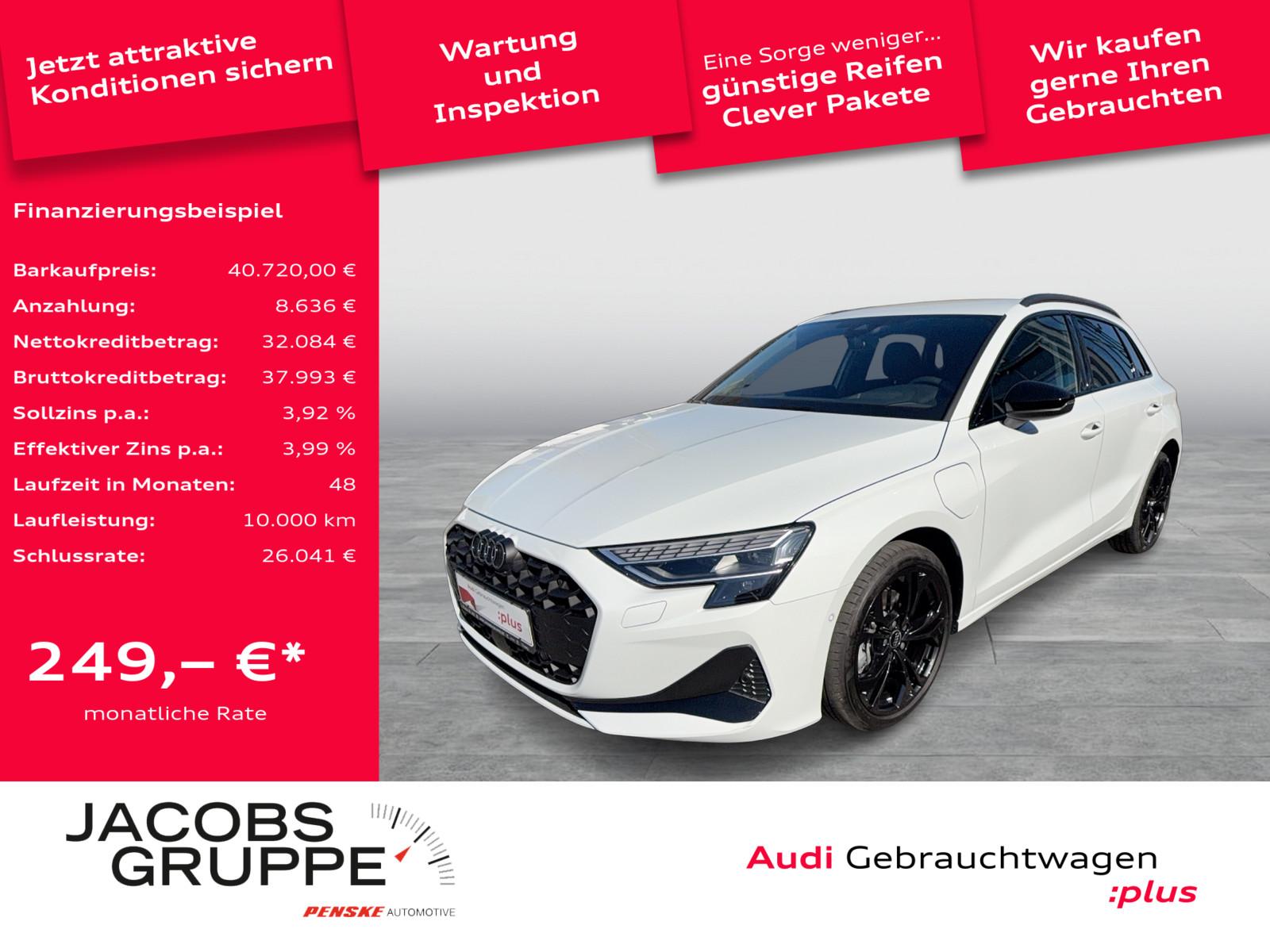 Audi A3 Sportback 40TFSIe Black+/HuD/SONOS/ACC/18Z/VC