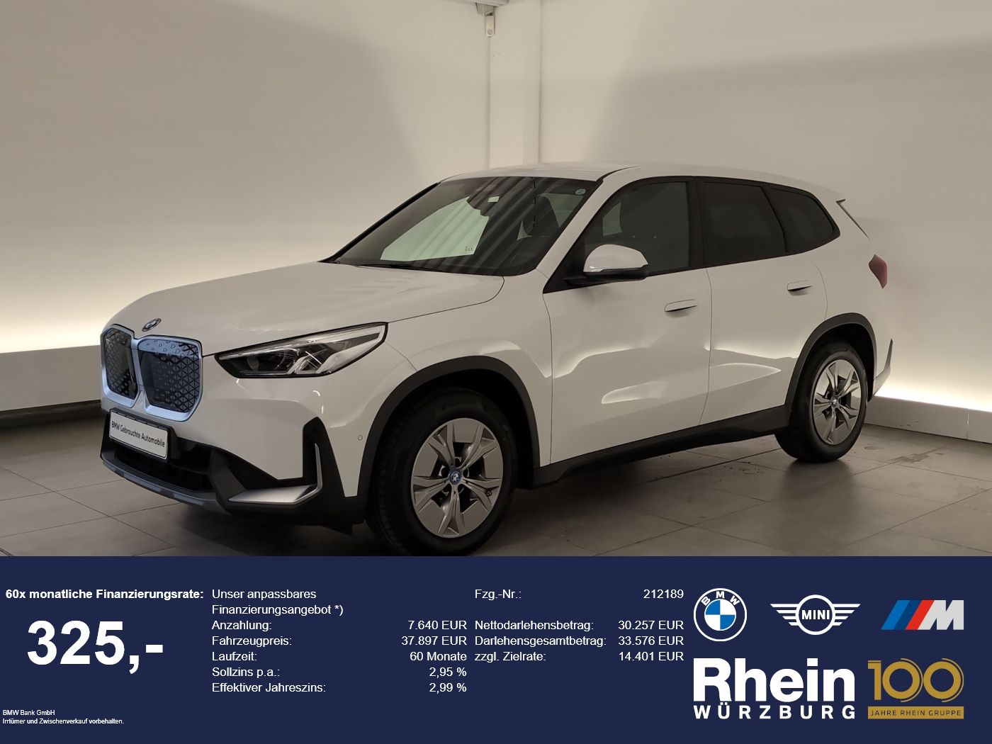 BMW iX1 eDrive20 Navi/LED/AHK/RFK/SHZ/PDC v+h Navi/L
