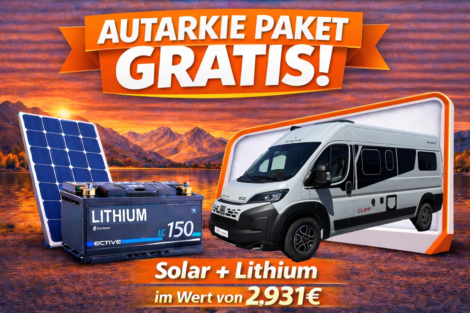 Sunlight Cliff 602 Adventure, Autom,ACC,6E,LED,AKTION