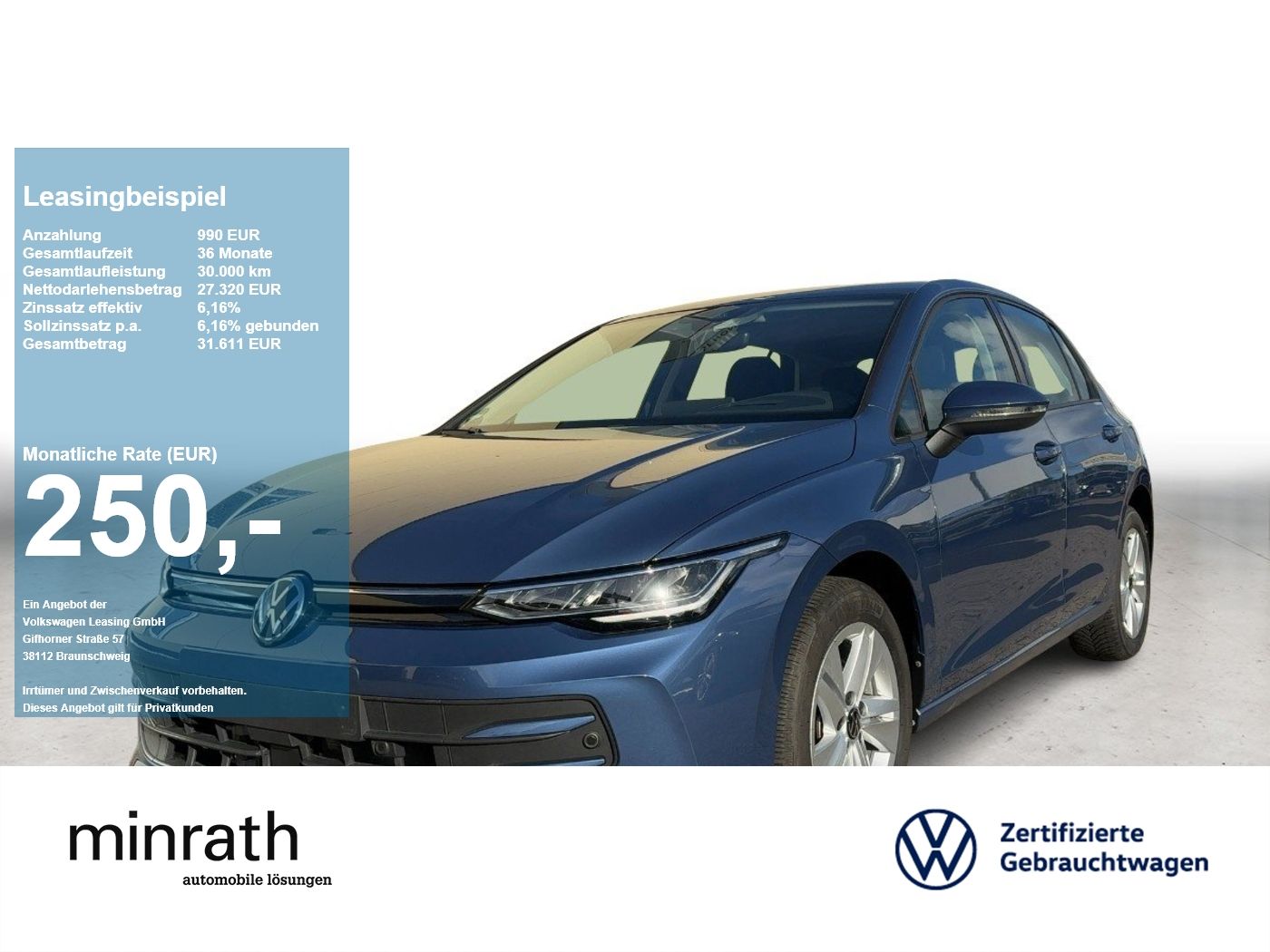 Volkswagen Golf VIII Life 1.5 eTSI DSG ACC HUD NAVI RFK STH foto 1