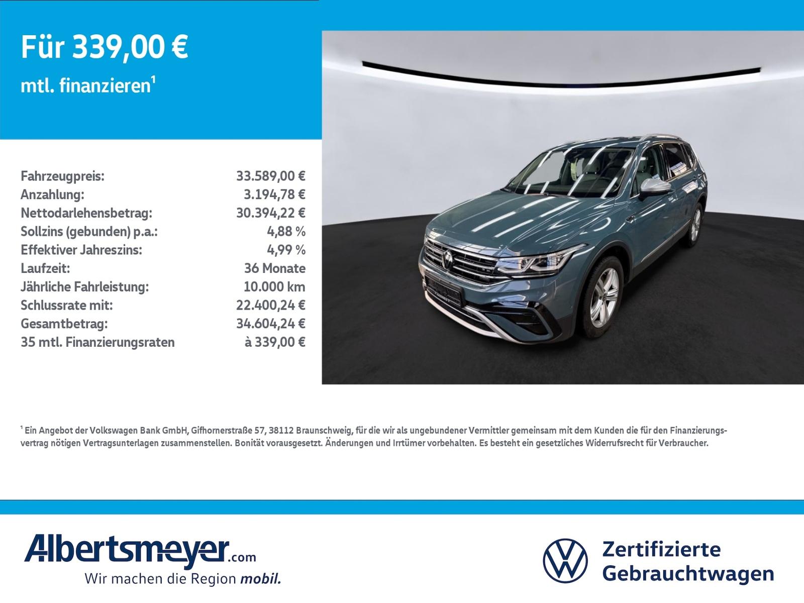 Volkswagen Tiguan Allspace 2.0 TSI 4Motion Elegance +LEDER