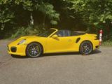 Porsche 991 Turbo S Cabriolet racinggelb/Burmester