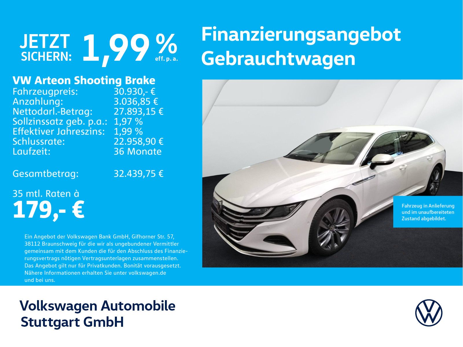 Volkswagen Arteon Shooting Brake Elegance 2.0 TSI DSG Navi