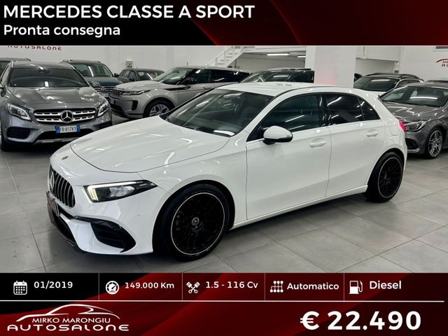 MERCEDES-BENZ Mercedes classe A 180 SPORT PROMO finanziabile