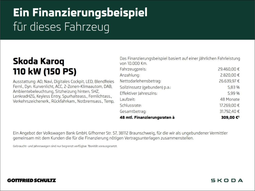 Skoda Karoq Sportline TSI DSG Matrix Navi R-Kamera imagem 2