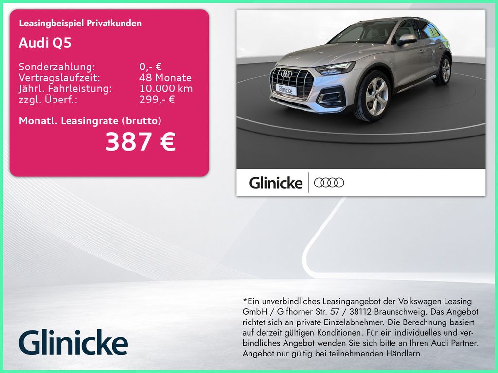 Q5 35 TDI advanced AHK LED LM 20" Navi PDC+RFK