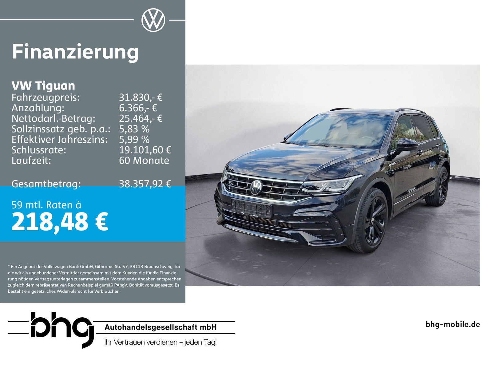 Volkswagen Tiguan 1.5 TSI DSG R-Line  Matrix Navi Kame Matr