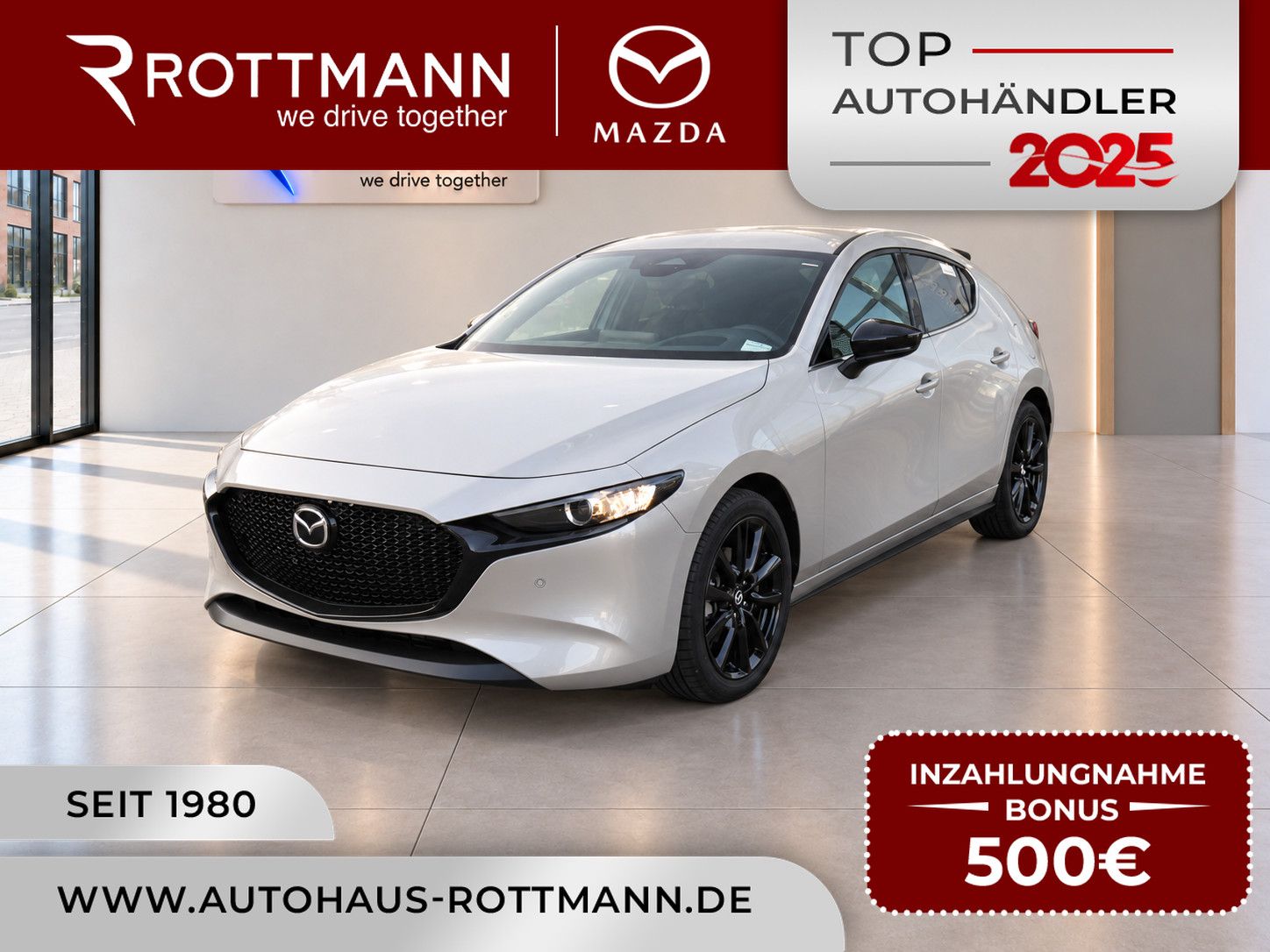 Mazda 3 SoMo e-SKYACTIV-G 2.5 140ps Aut. HOMURA