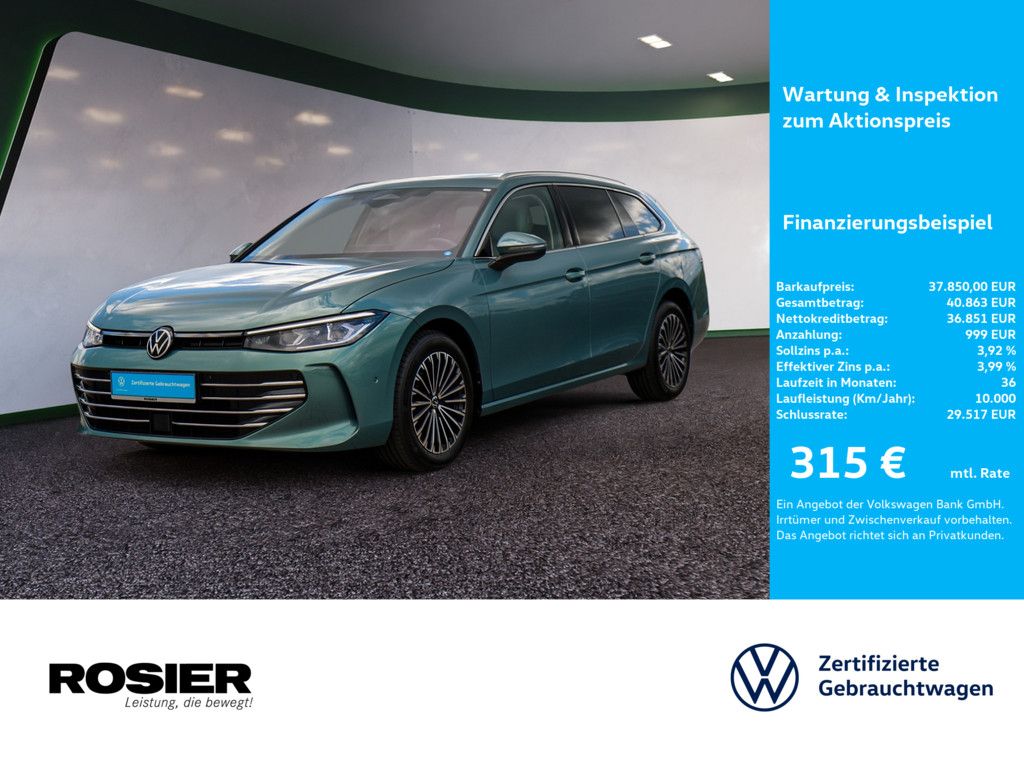 VW Passat Elegance 2,0 l TDI DSG AHK STANDHZ. ACC